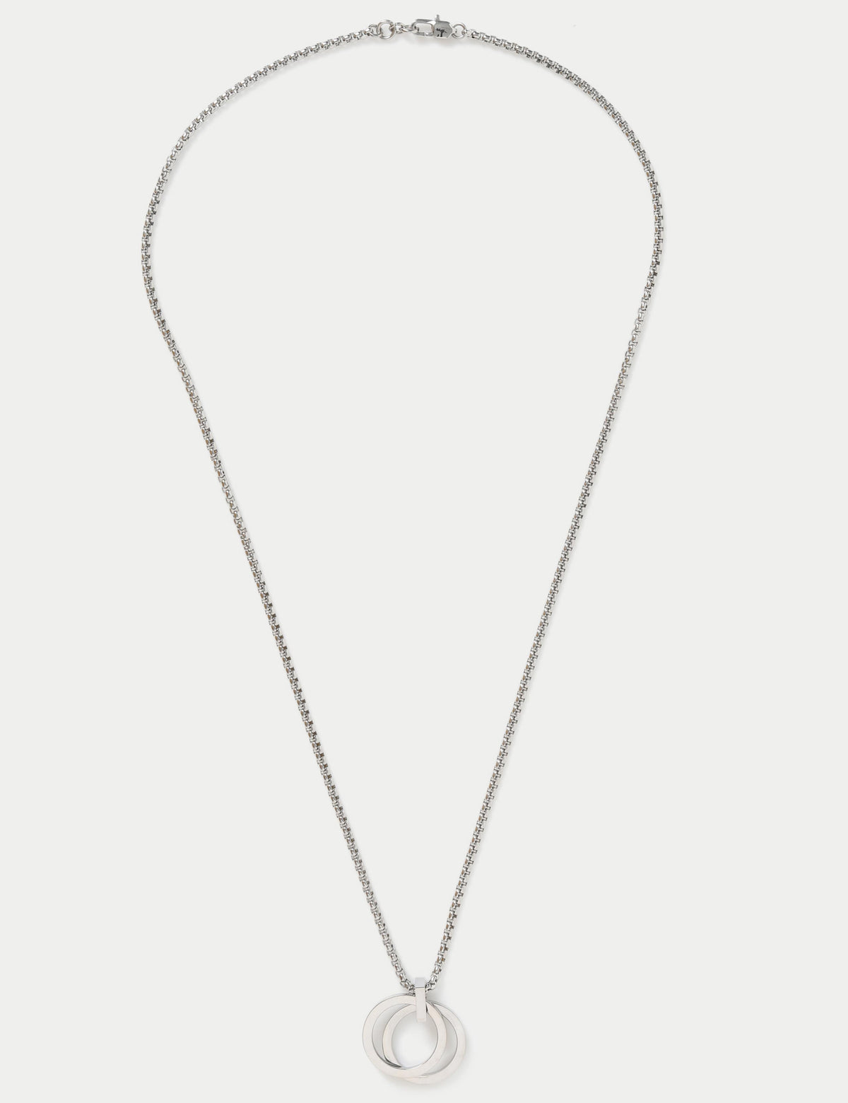 M&S stainless steel pendant necklace silver tone, UK version
