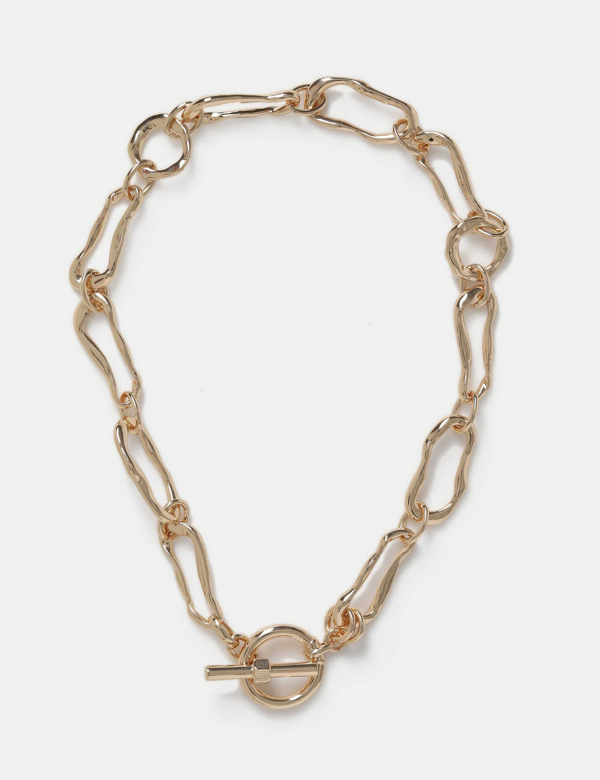 Wave Link T-Bar Chain Necklace - British product