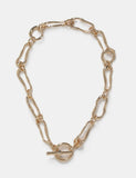 Wave Link T-Bar Chain Necklace - British product