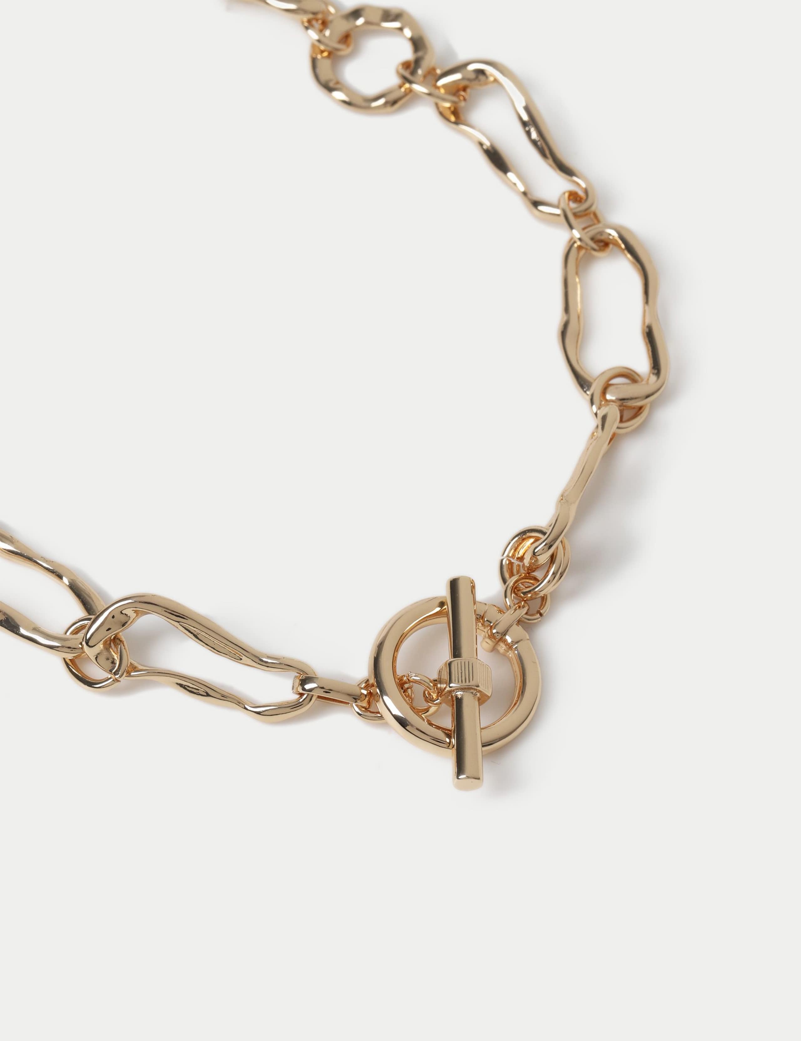 Wave Link T-Bar Chain Necklace - British product