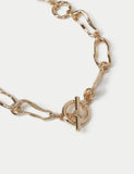 Wave Link T-Bar Chain Necklace - British product