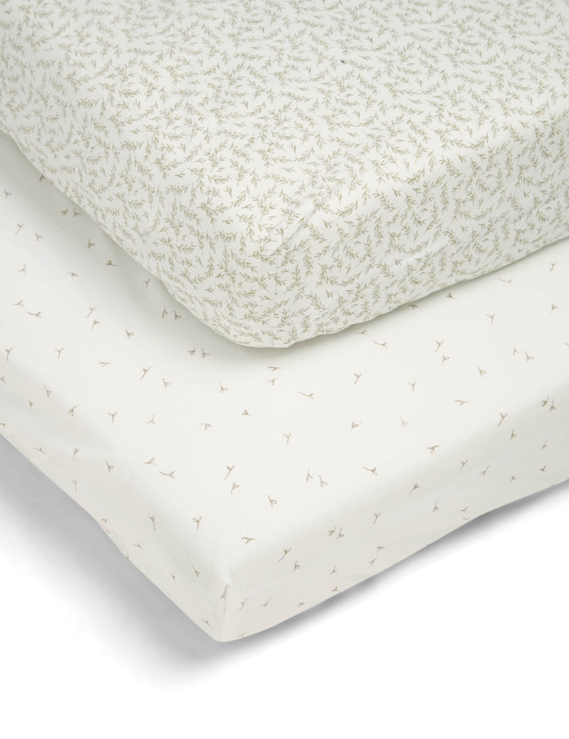 Mamas & Papas Welcome to the World Seedling collection cotbed fitted sheet (British brand)