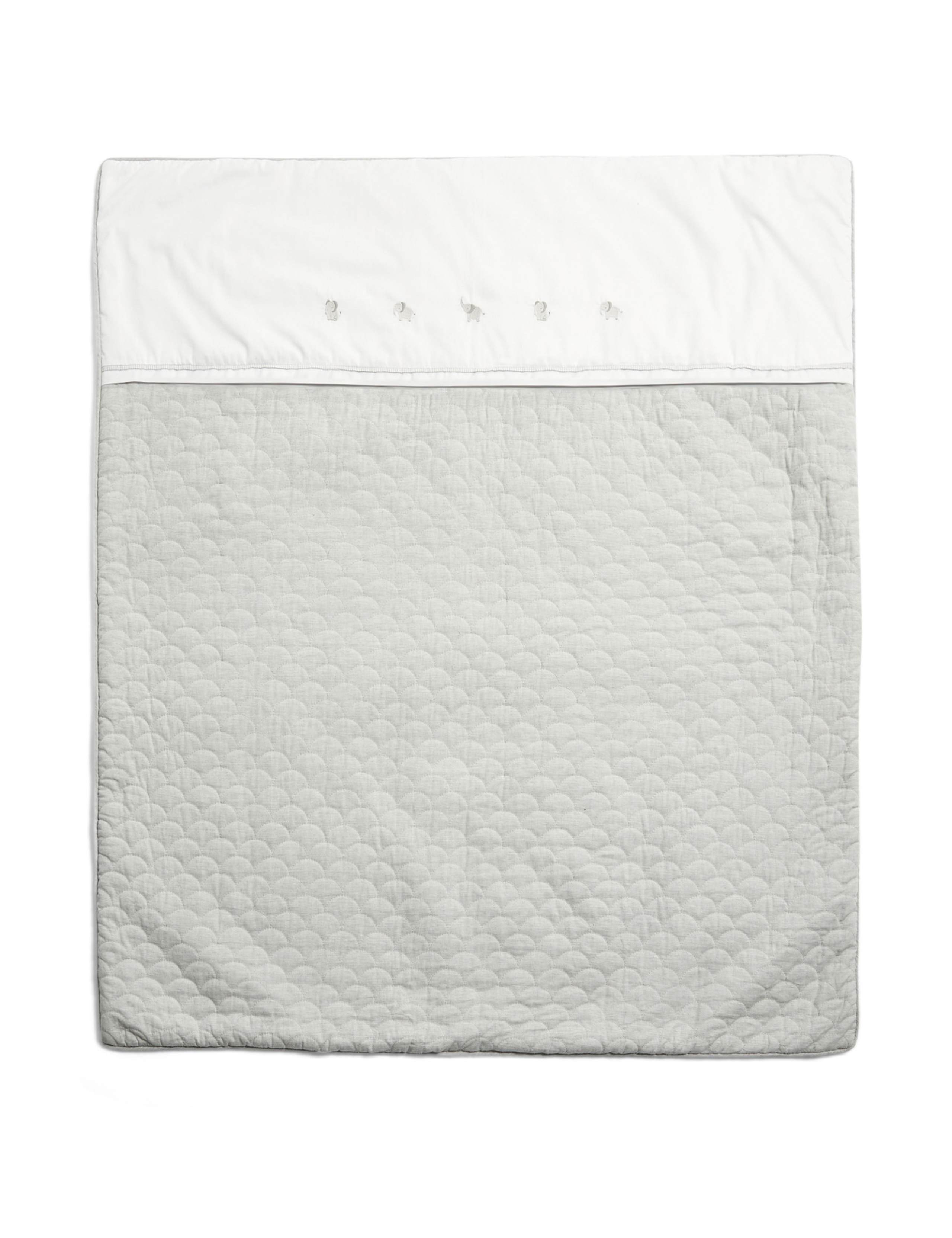 Mamas & Papas elephant cotbed quilt 2.5 tog, imported from the UK