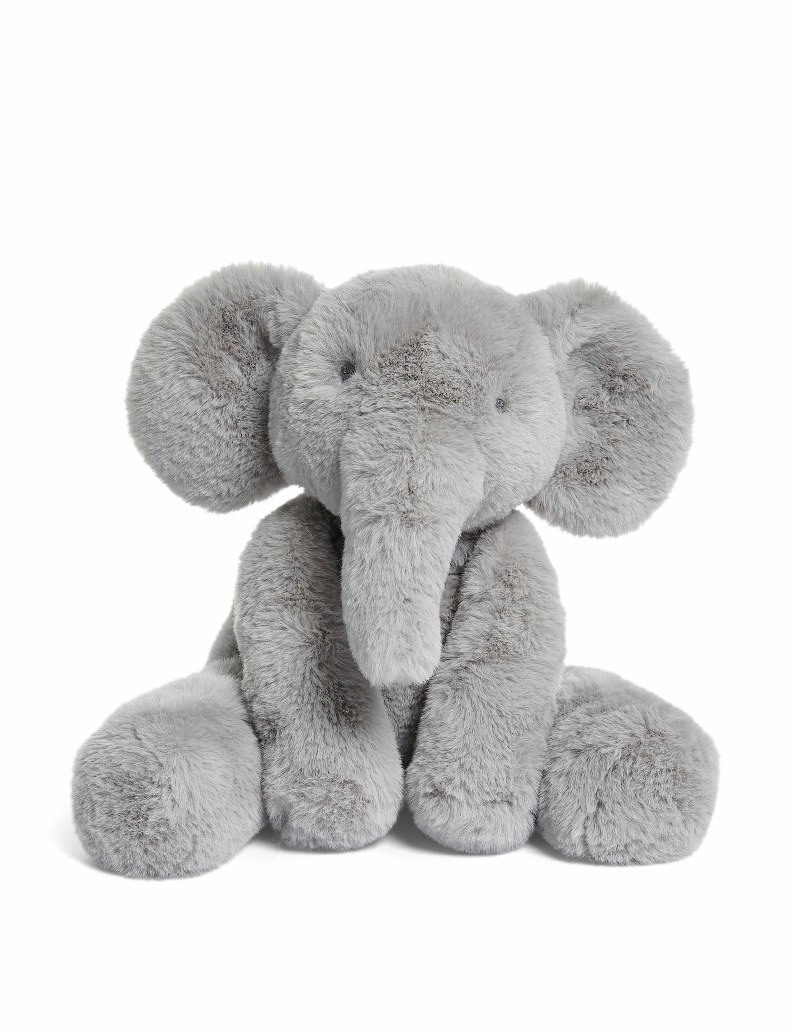 Mamas & Papas Elephant soft toy grey fur regular size (British brand)