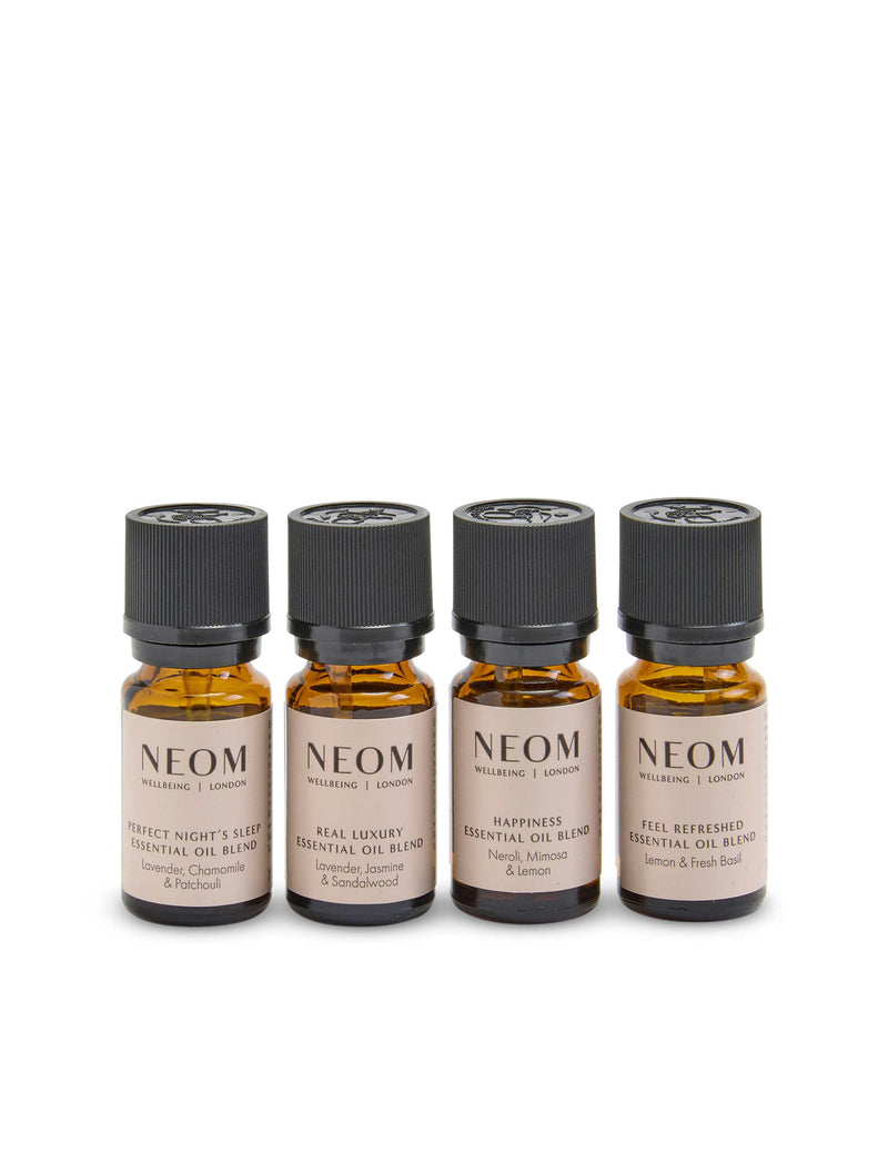 NEOM essential oil collection wellbeing blend set 4x10ml - British product