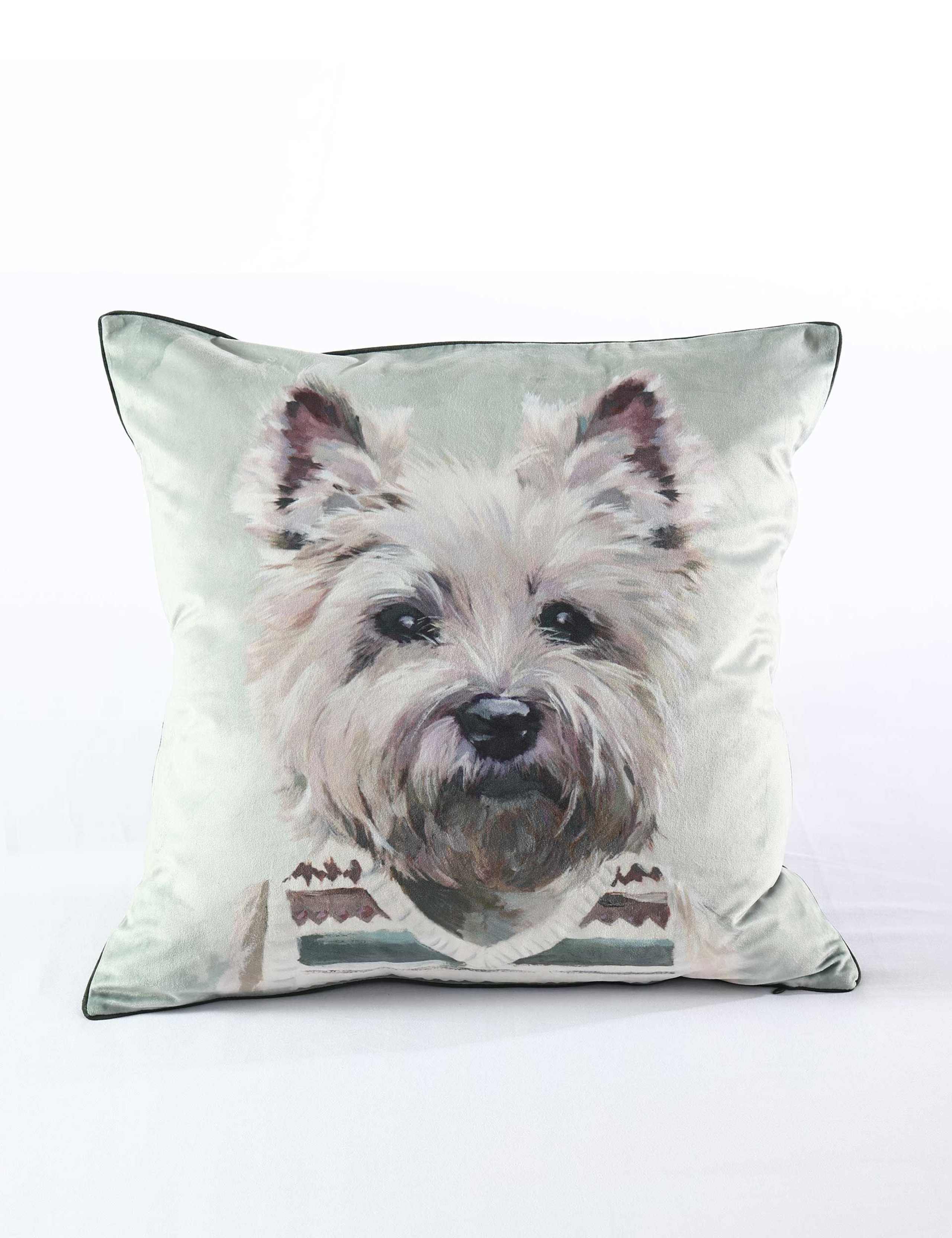 MM Linen Westie in vest cushion 50x50cm (British brand)
