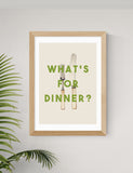 East End Prints What's For Dinner framed art (British brand)