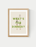 What's For Dinner Framed Art