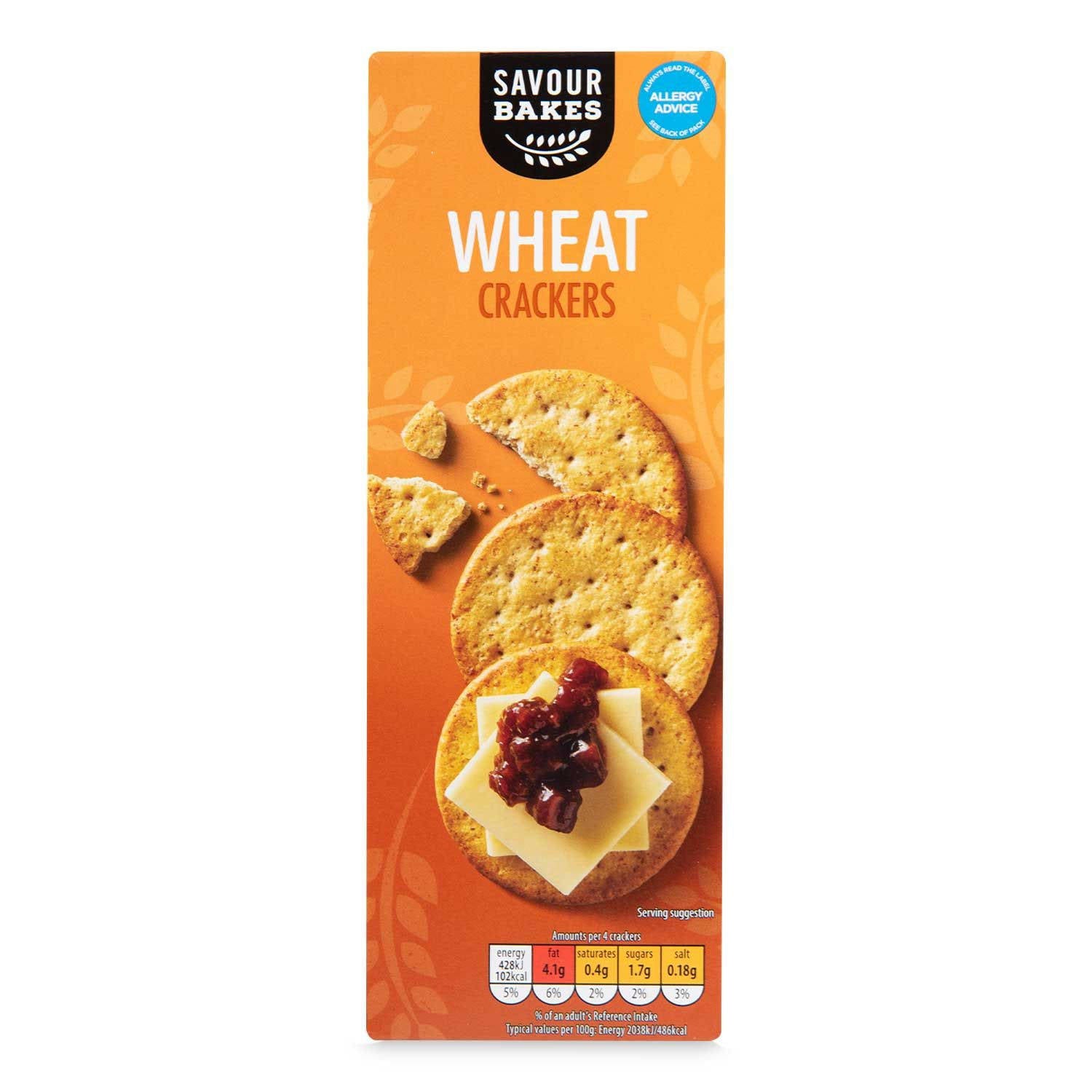 Wheat multigrain crackers for snacking, UK version