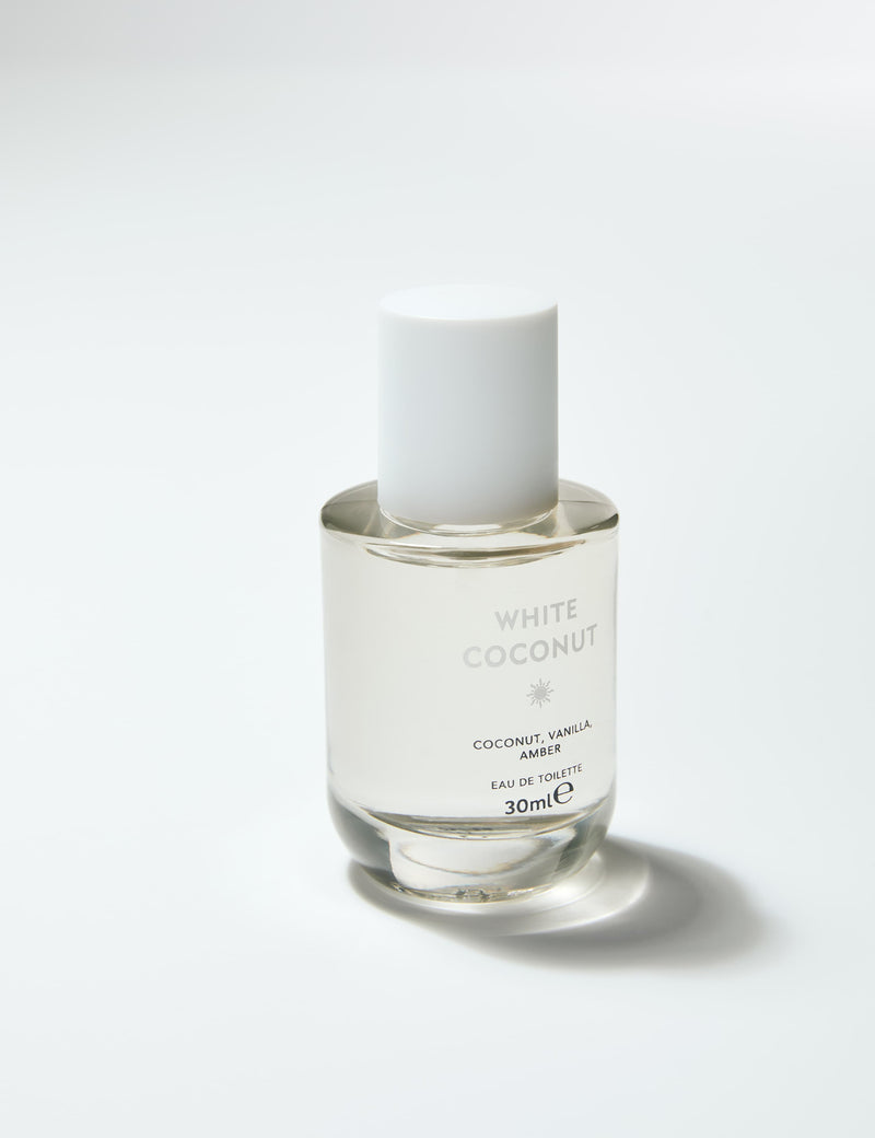 White Coconut eau de toilette 30ml, imported from the UK