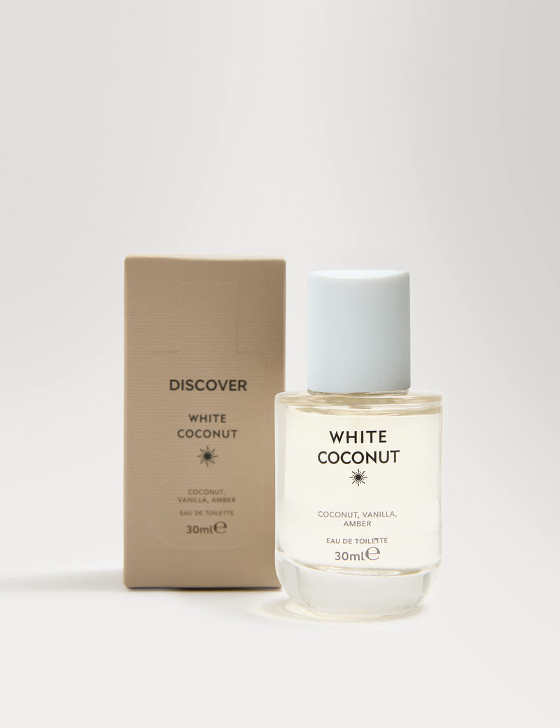 White Coconut eau de toilette 30ml, imported from the UK