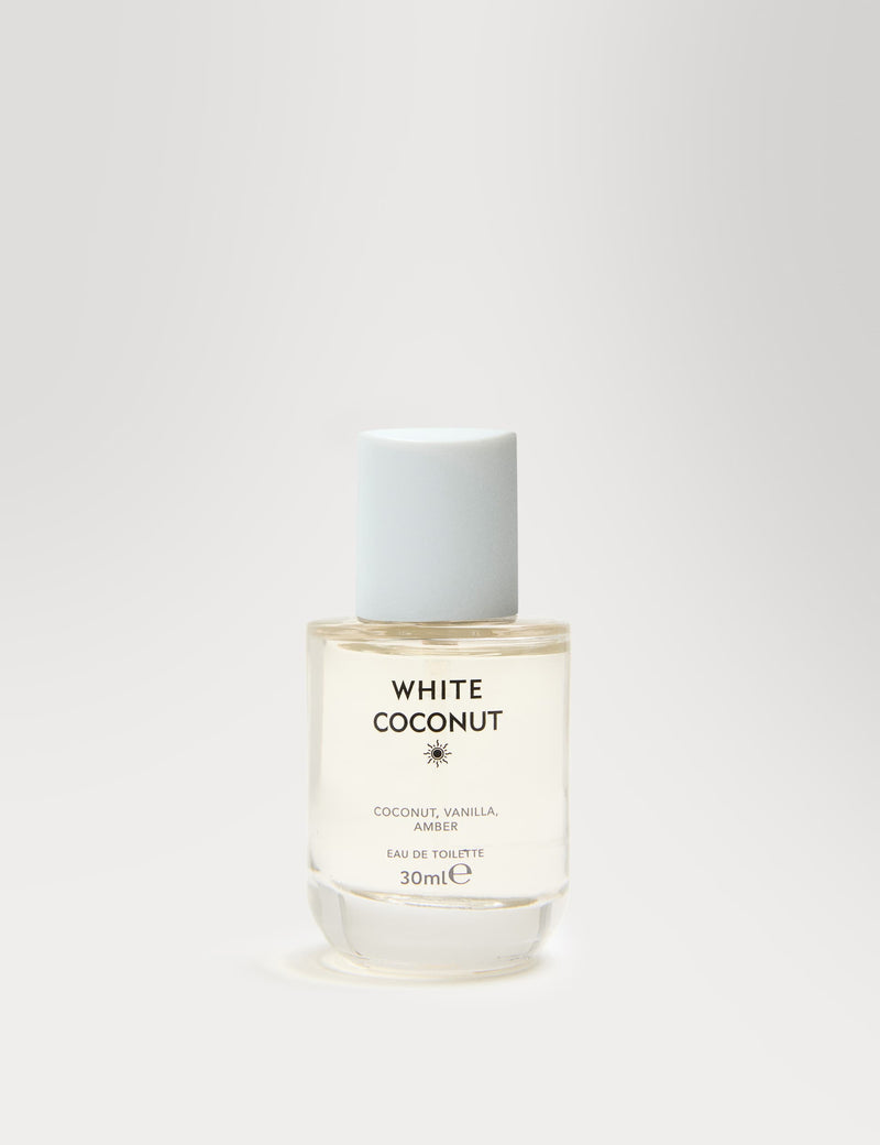White Coconut eau de toilette 30ml, imported from the UK