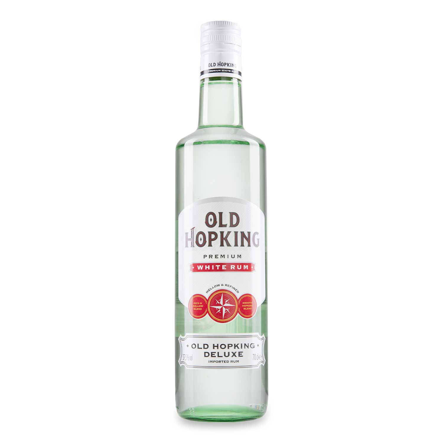Old Hopking gluten-free white rum, UK version
