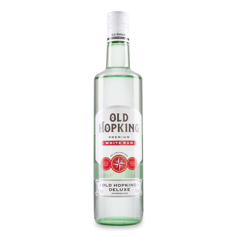 Old Hopking gluten-free white rum, UK version