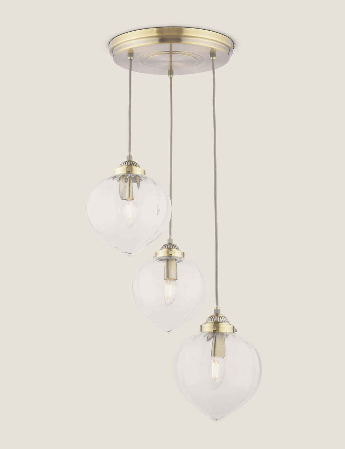 Laura Ashley Whitham multi-light cluster pendant light, imported from the UK