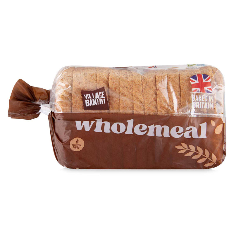 Wholemeal medium sliced loaf 400g, imported from the UK