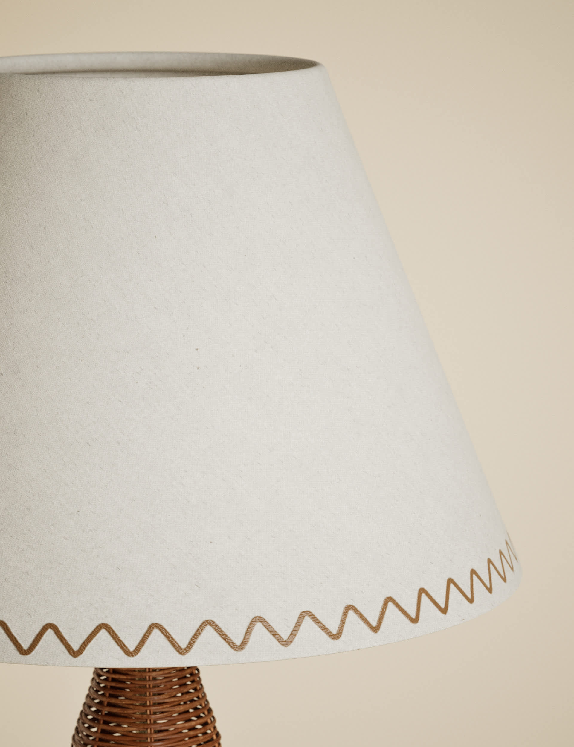 Wicker floor lamp graduated base, 140cm height - British product