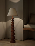 Wicker floor lamp graduated base, 140cm height - British product