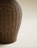 Wicker Scallop Shade Table Lamp - British product