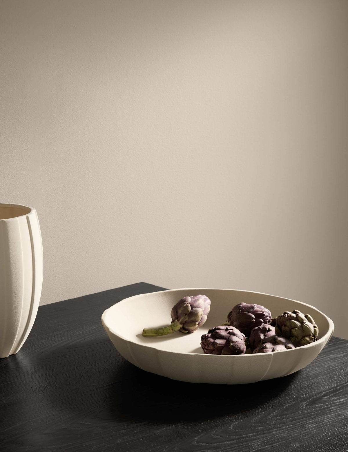 Wide Stripe Decorative Ceramic Centrepiece