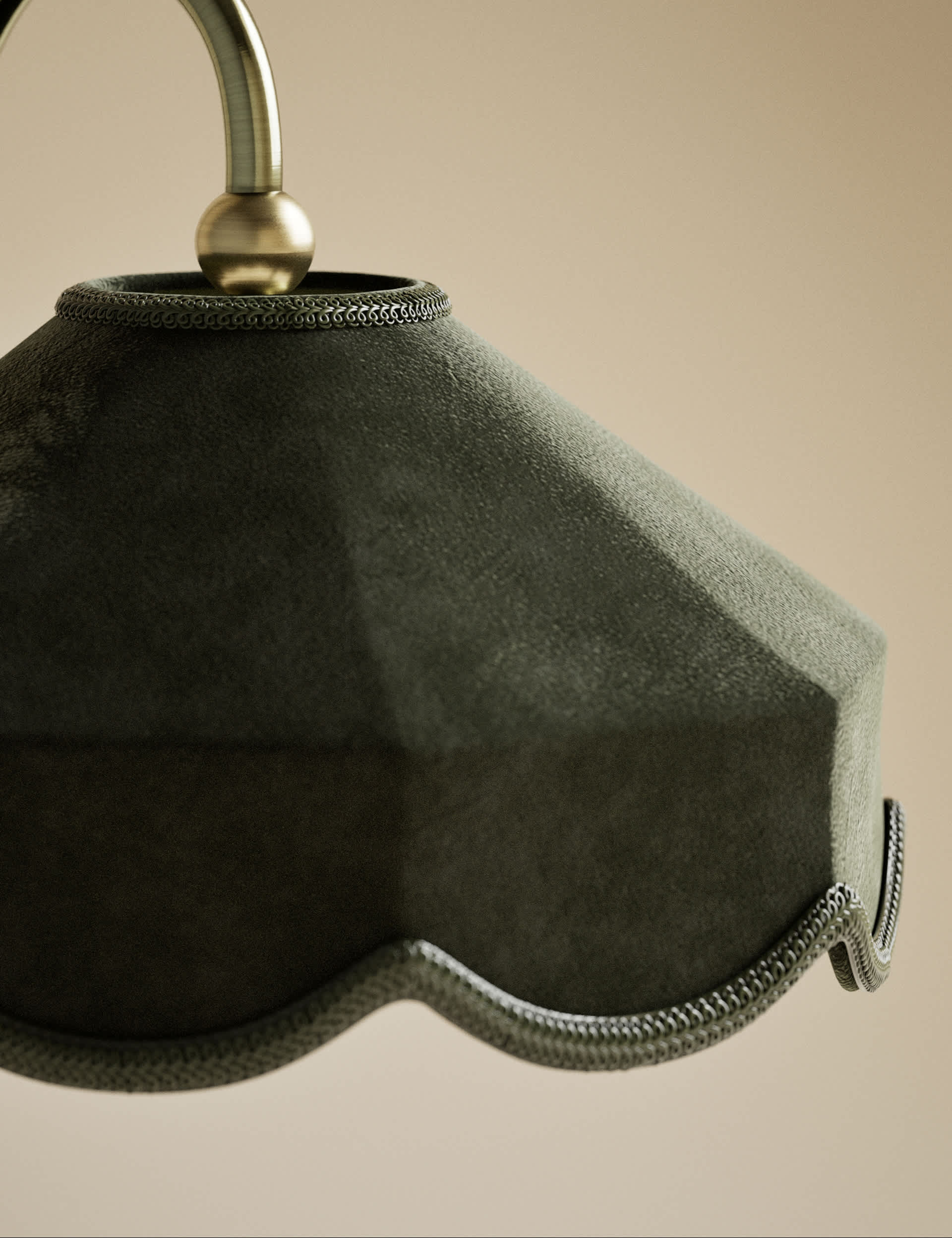 Winnie velvet table lamp, imported from the UK