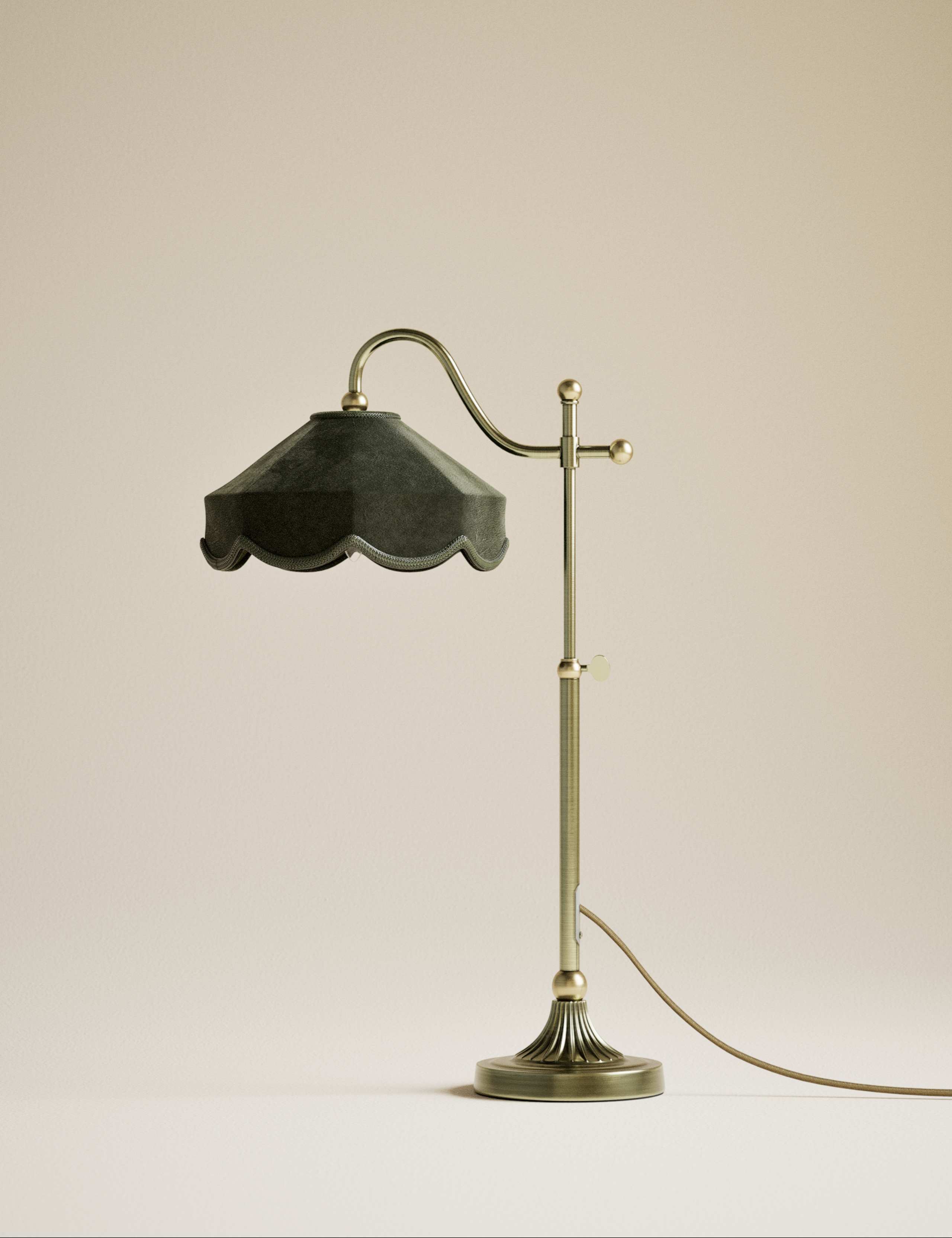 Winnie velvet table lamp, imported from the UK