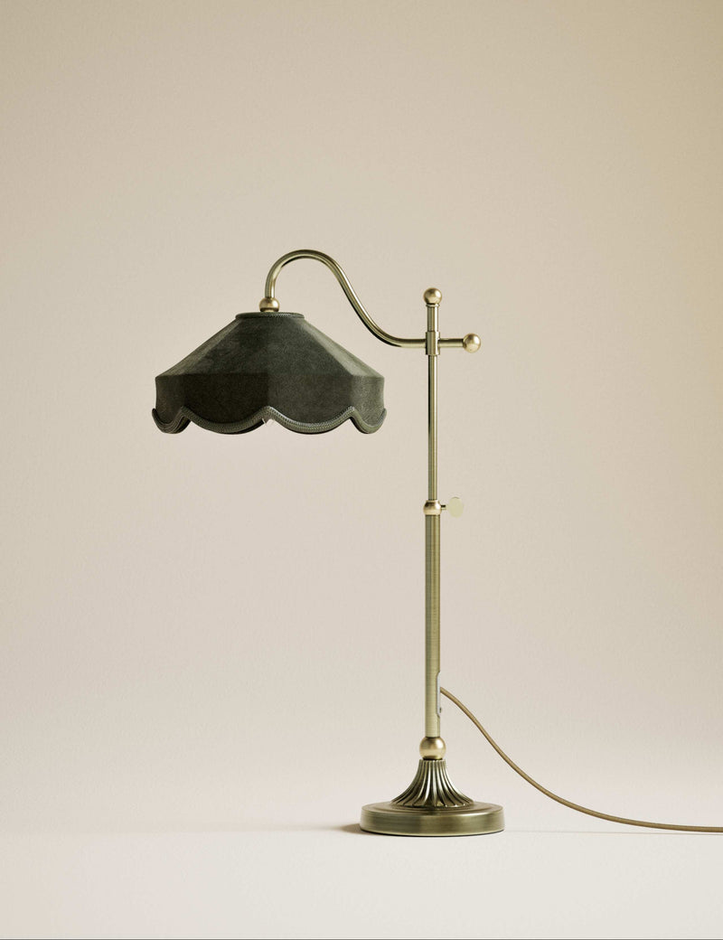 Winnie velvet table lamp, imported from the UK