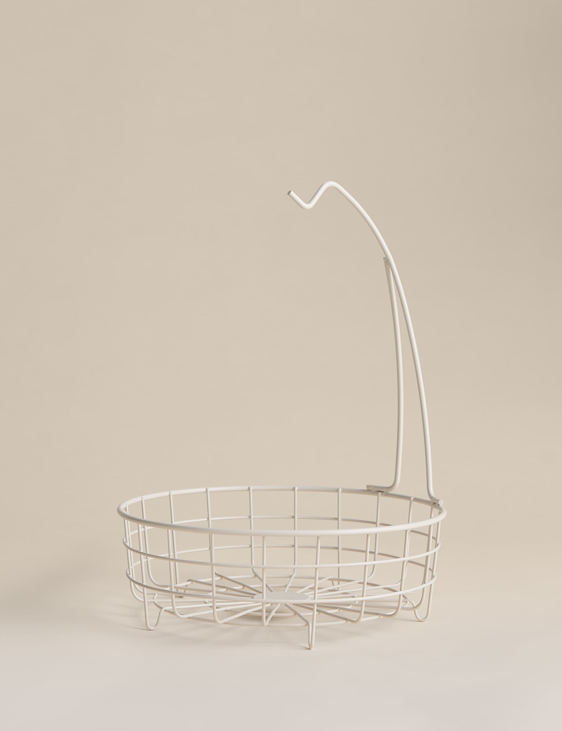 Wire fruit basket with banana hanger (British brand)