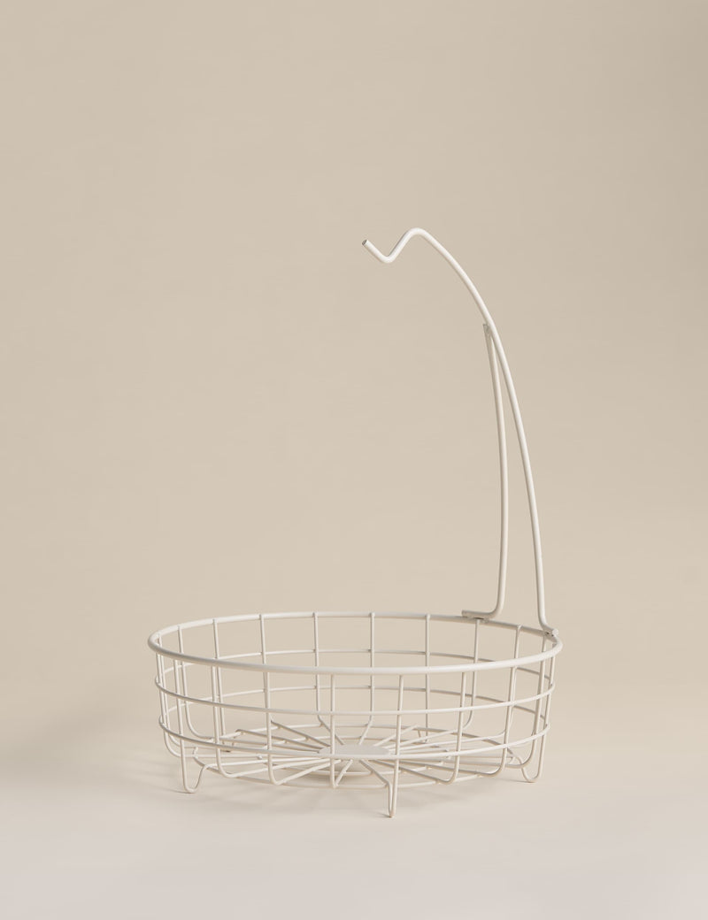 Wire fruit basket with banana hanger (British brand)