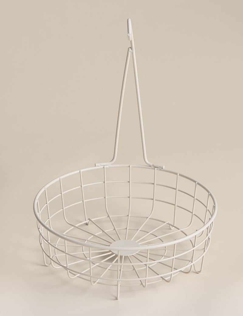 Wire fruit basket with banana hanger (British brand)