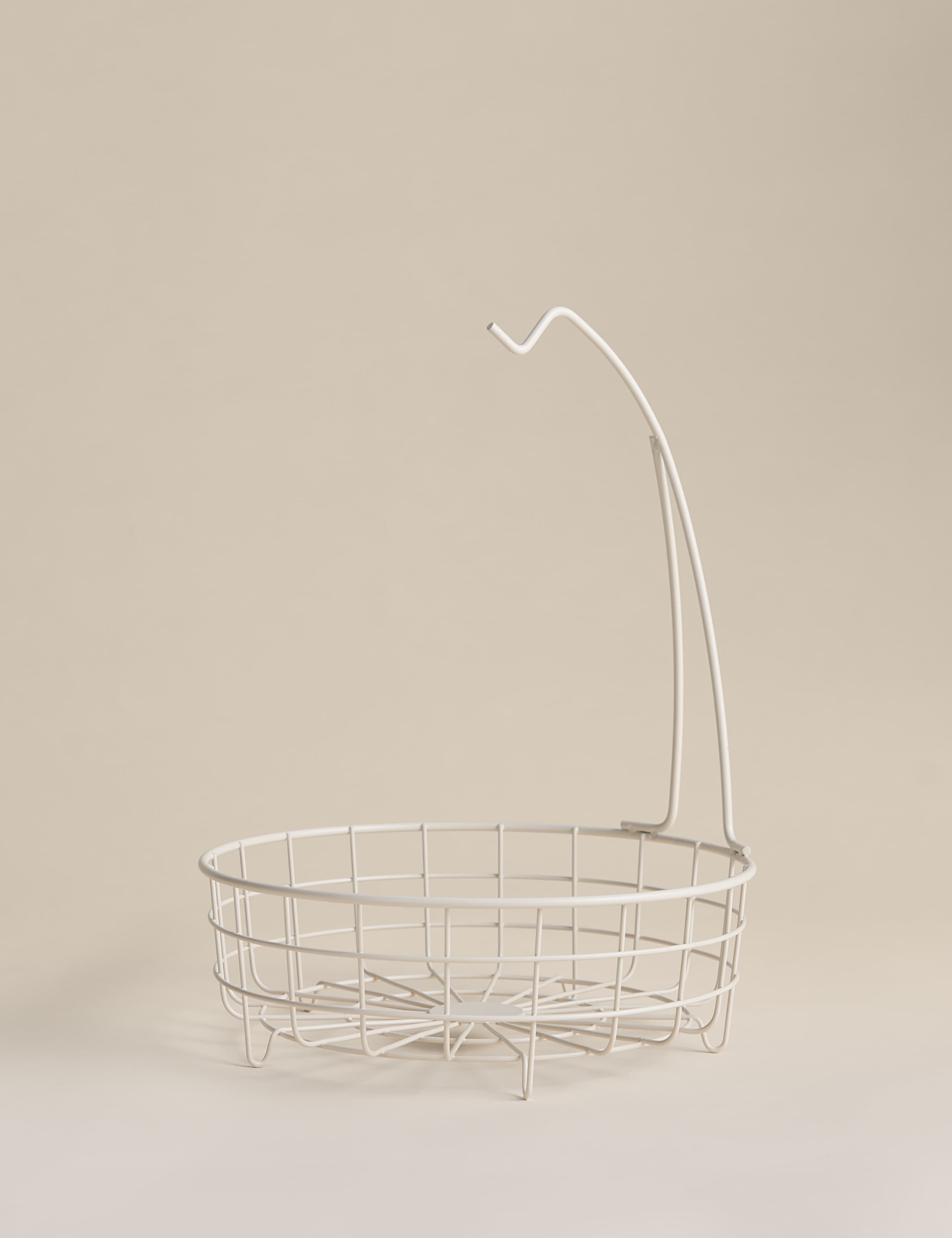 Wire fruit basket with banana hanger (British brand)