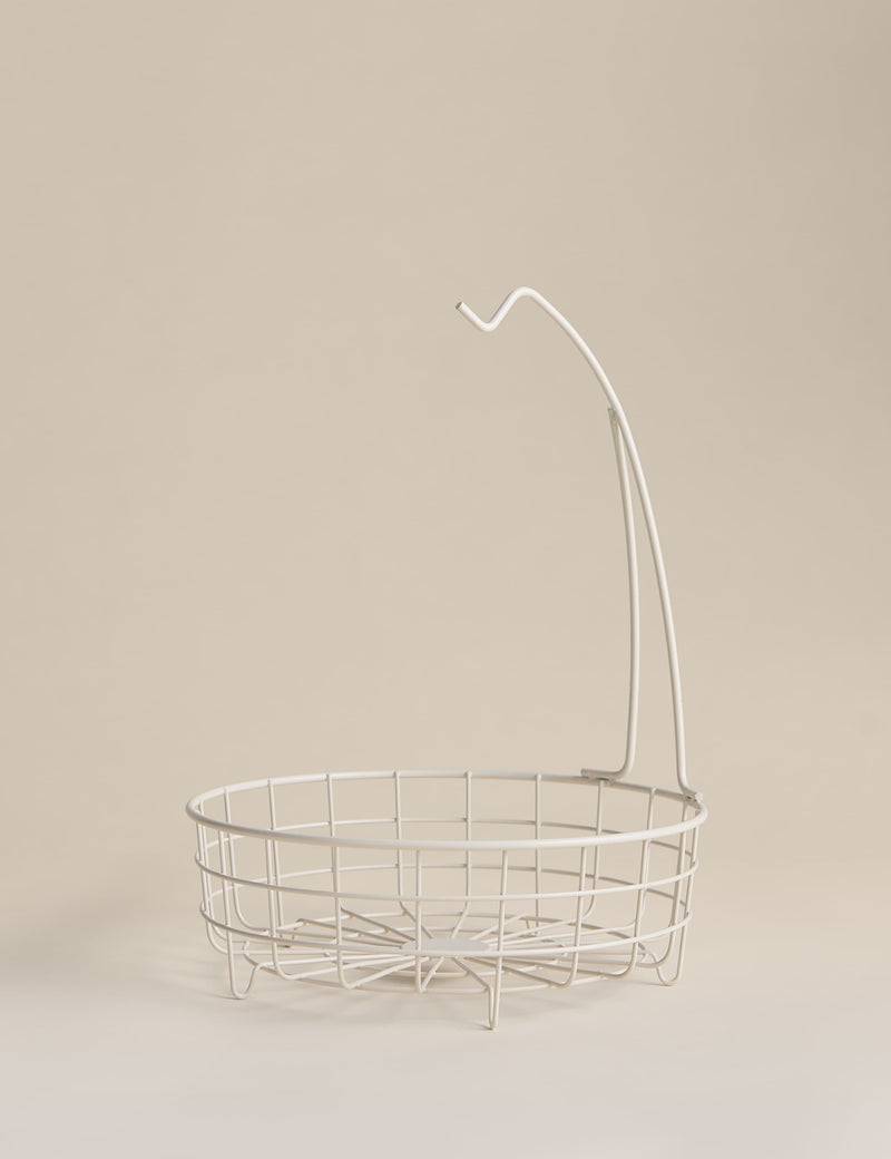 Wire fruit basket with banana hanger (British brand)