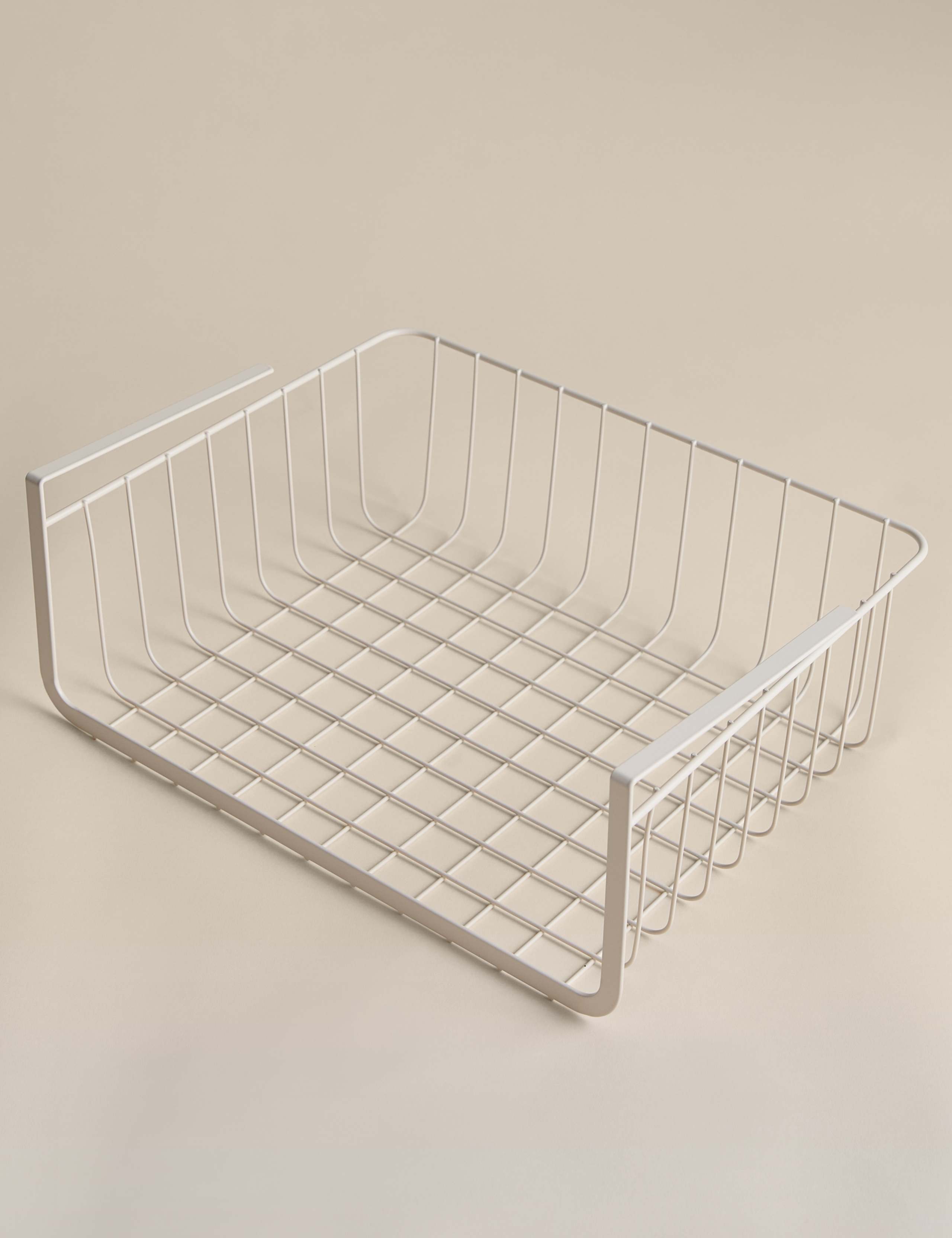 Wire under shelf storage tray, 39 cm length, imported from the UK