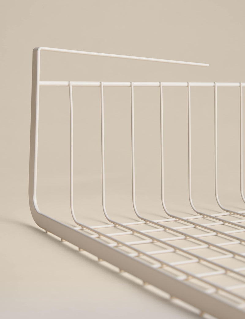 Wire under shelf storage tray, 39 cm length, imported from the UK