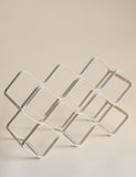 Wire wine rack for six bottles, UK version