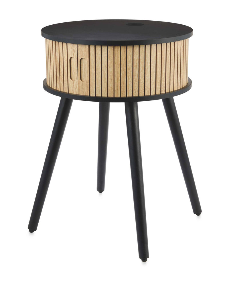 Wireless Charging Table with Wooden or Wooden & Black Design