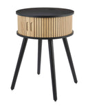 Wireless Charging Table with Wooden or Wooden & Black Design