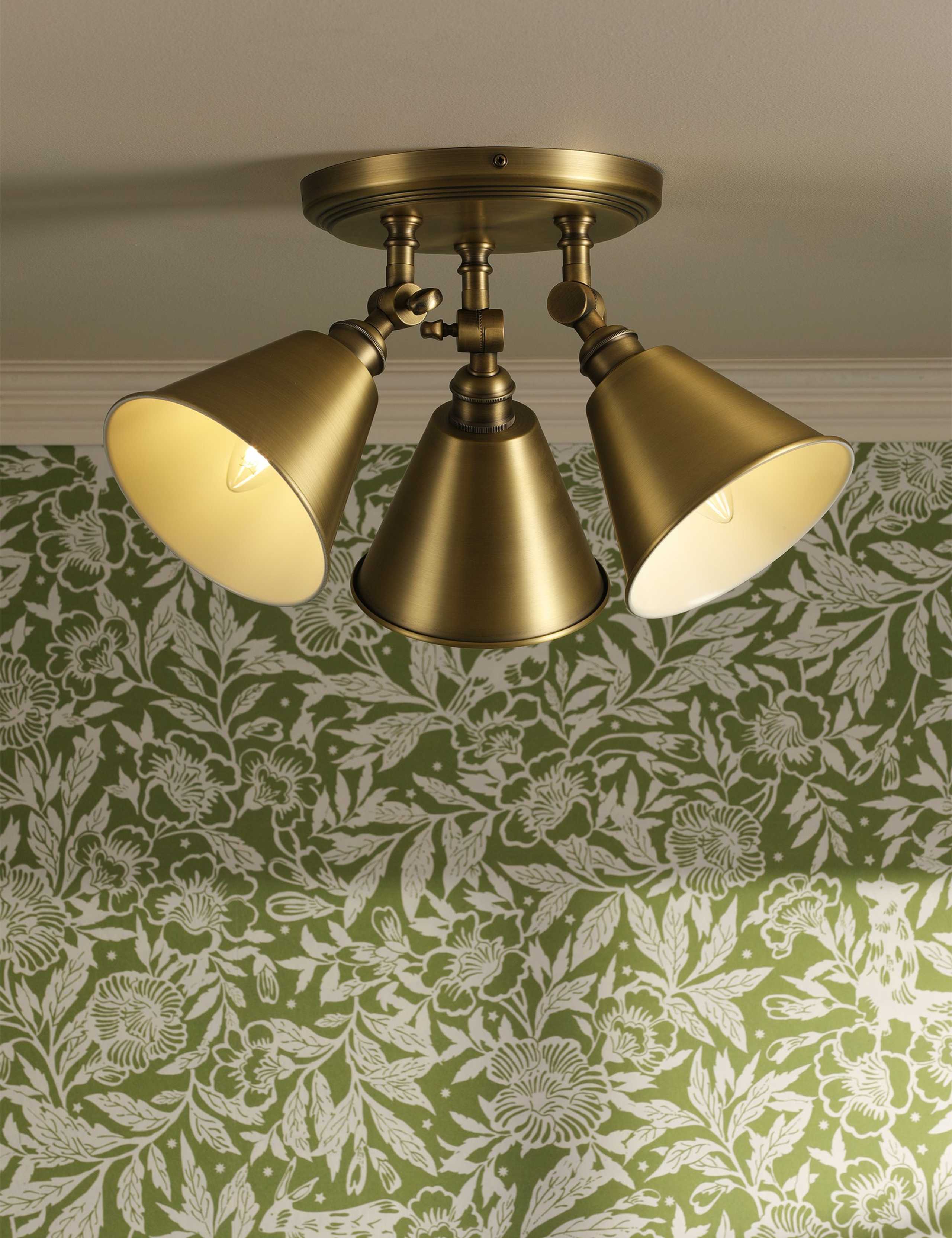 Joules metal 3 light plate spotlight - British product