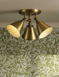 Joules metal 3 light plate spotlight - British product