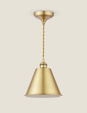 Joules pendant light Wollaton metal antique brass, imported from the UK