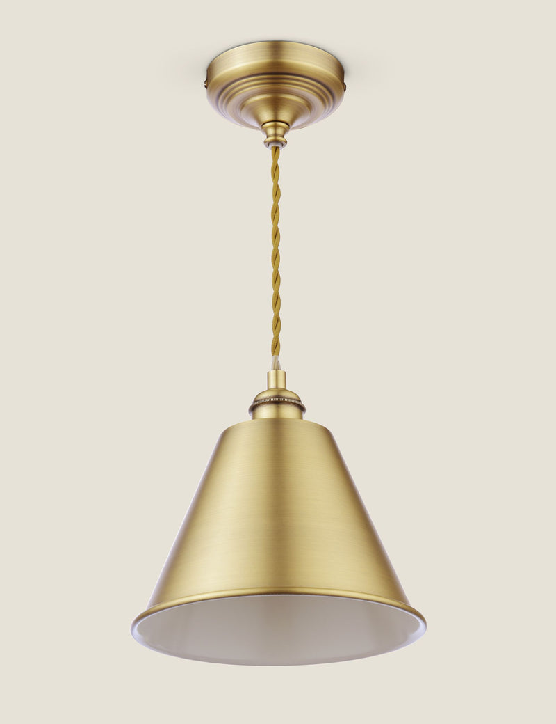 Joules pendant light Wollaton metal antique brass, imported from the UK