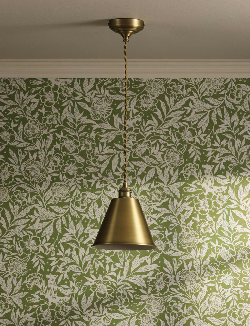 Joules pendant light Wollaton metal antique brass, imported from the UK