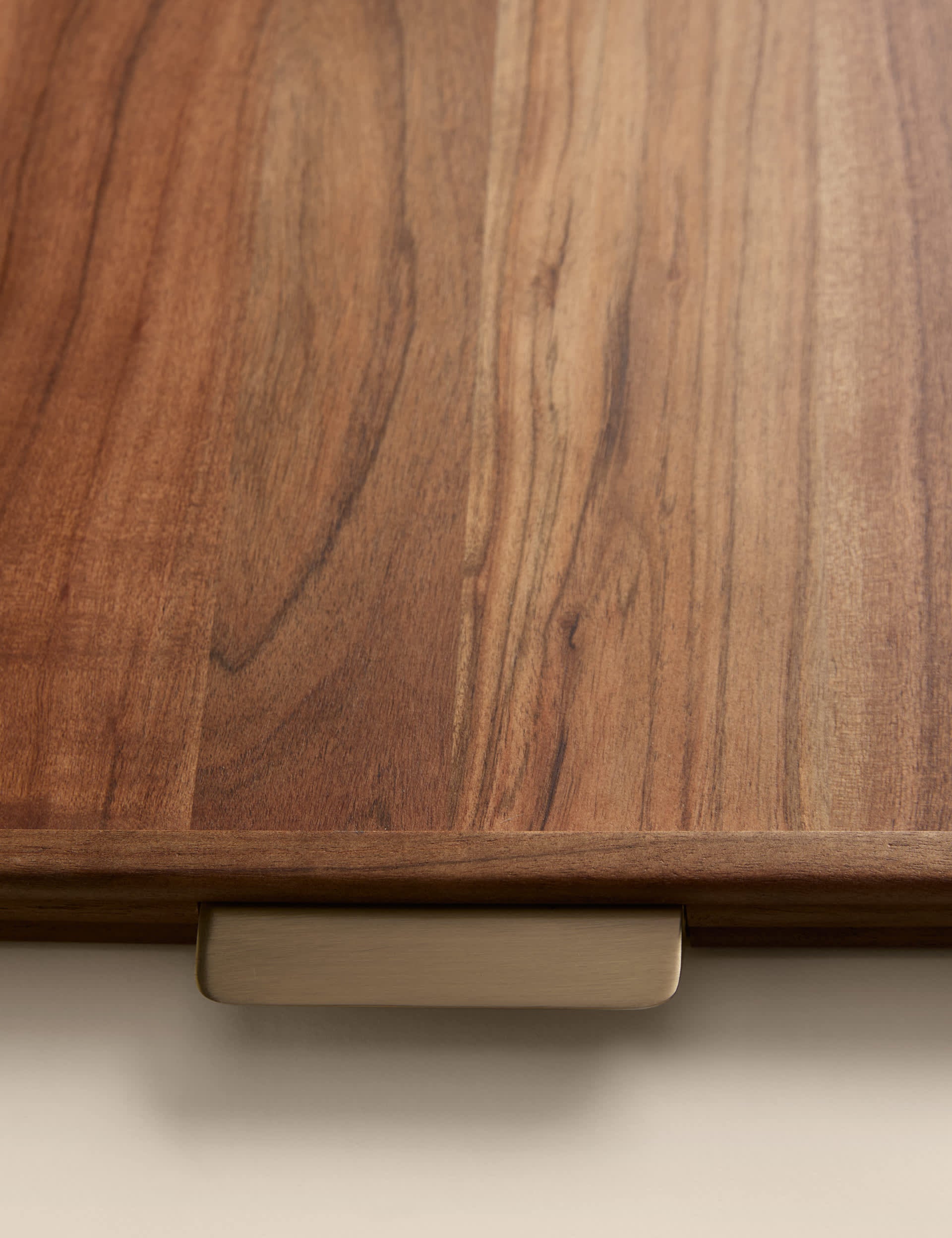 Wooden Ribbed Tray Serving Tray 47x33x35cm (British brand)