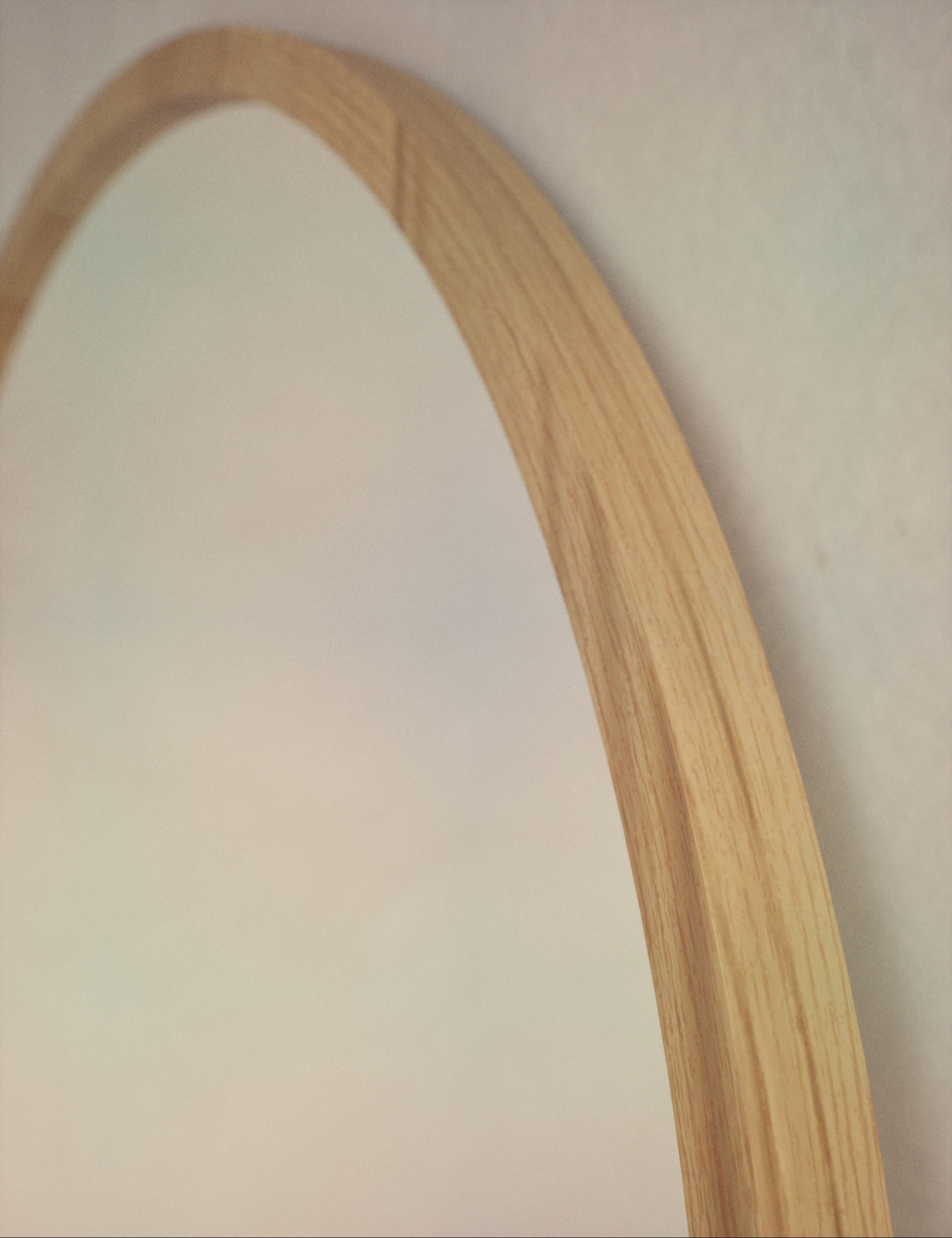 Wooden arch freestanding full-length mirror, imported from the UK