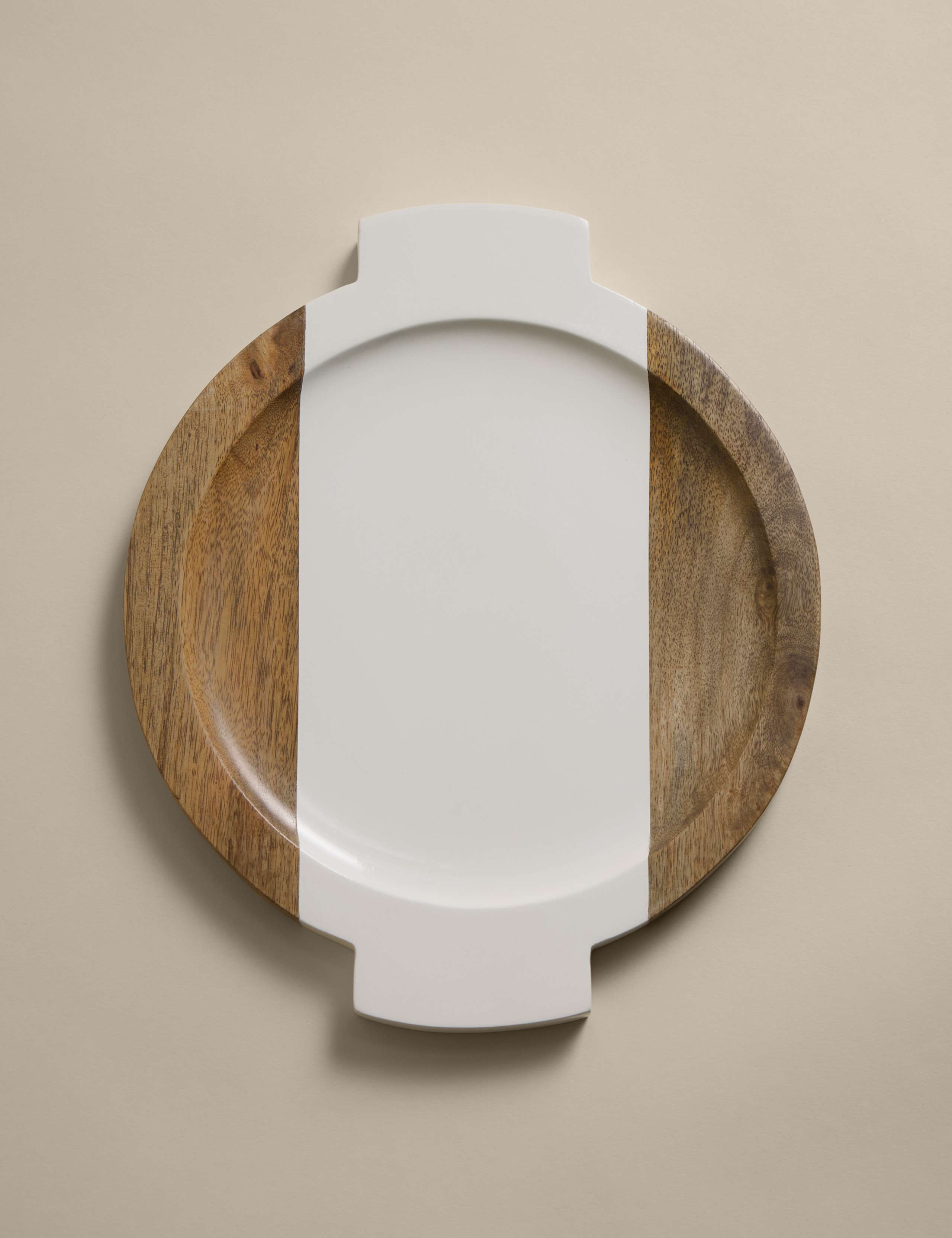 M&S Kelly Hoppen wooden circular serving board 32cm, imported from the UK