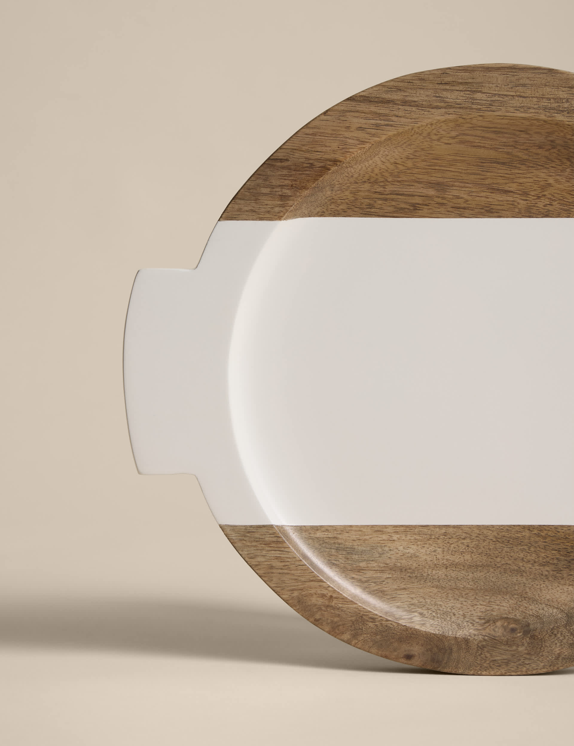 M&S Kelly Hoppen wooden circular serving board 32cm, imported from the UK