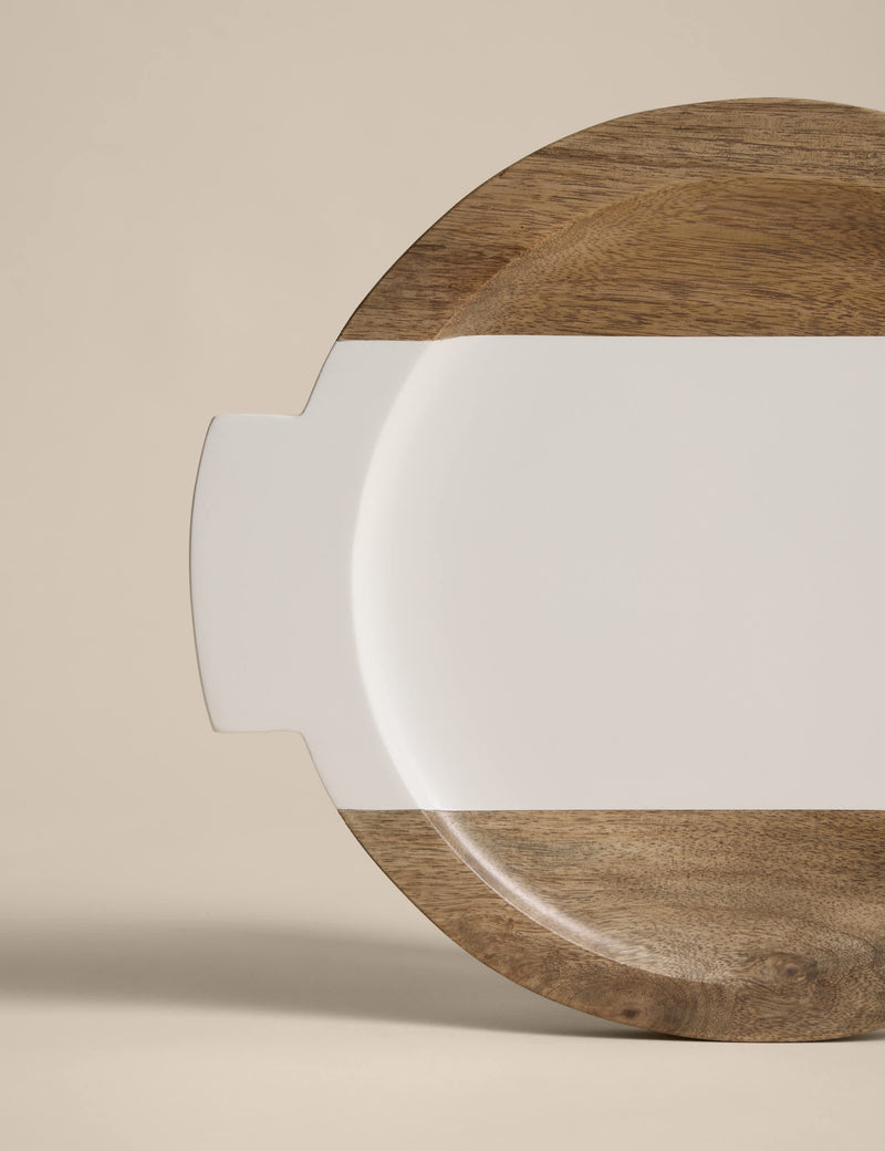 M&S Kelly Hoppen wooden circular serving board 32cm, imported from the UK