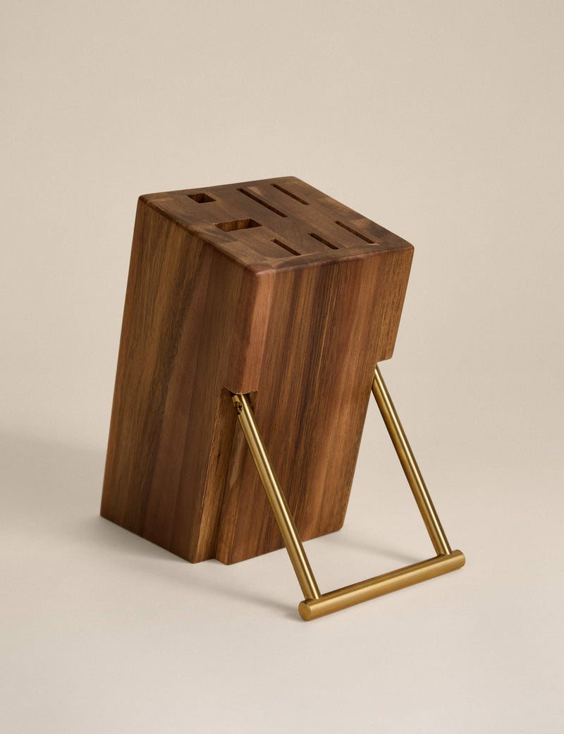 Wooden knife block (British brand)