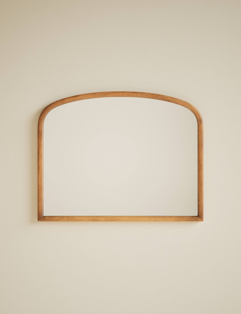 Wooden overmantle wall mirror 70x90 cm (British brand)