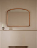 Wooden overmantle wall mirror 70x90 cm (British brand)